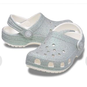 Toddler Girl’s CROCS Classic Iridescent Glitter Clog, Sz C9